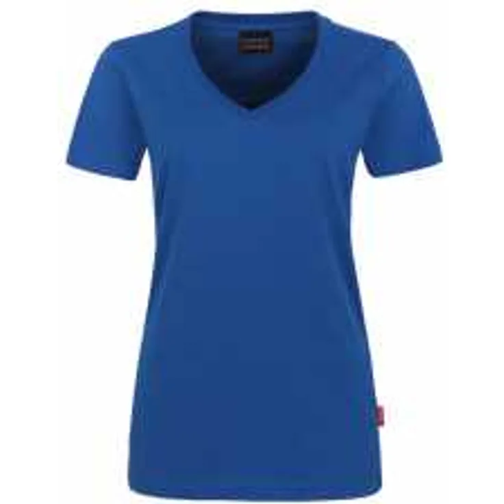 HAKRO Damen V-Shirt Mikralinar 181, royalblau, XS