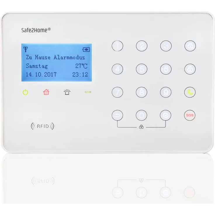 Safe2Home® SP210 BASIS Funk Alarmanlagen Zentrale mit Sabotageschutz - WIFI / GSM / SMS Alarmierung