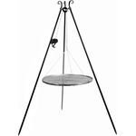 Holzkohlegrill Schwenkgrill 180 cm - Holzkohlegrillrost aus Rohstahl 70 cm Kurbel