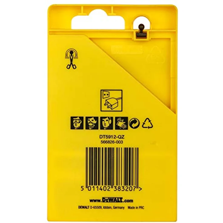 DeWALT DT5912-QZ Bohrer Bohrerbit-Set Drehung der rechten Hand Legierter Stahl Metall Unlegierter Stahl Stahl Gewalzter Schnellarbeitsstahl (HSS-R) 1.5 - 6.5 mm – Bild 6