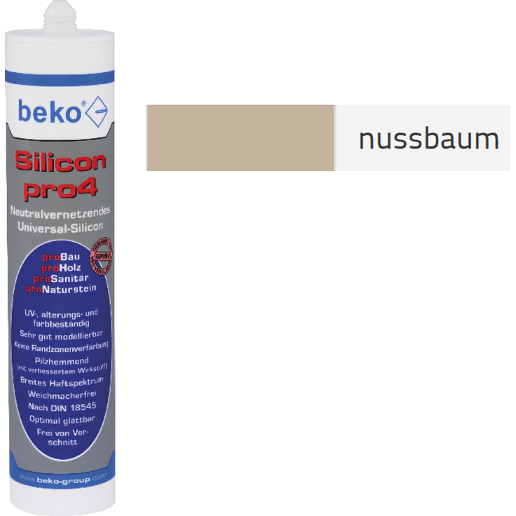 Beko pro4 Premium-Silicon 310ml - nussbaum