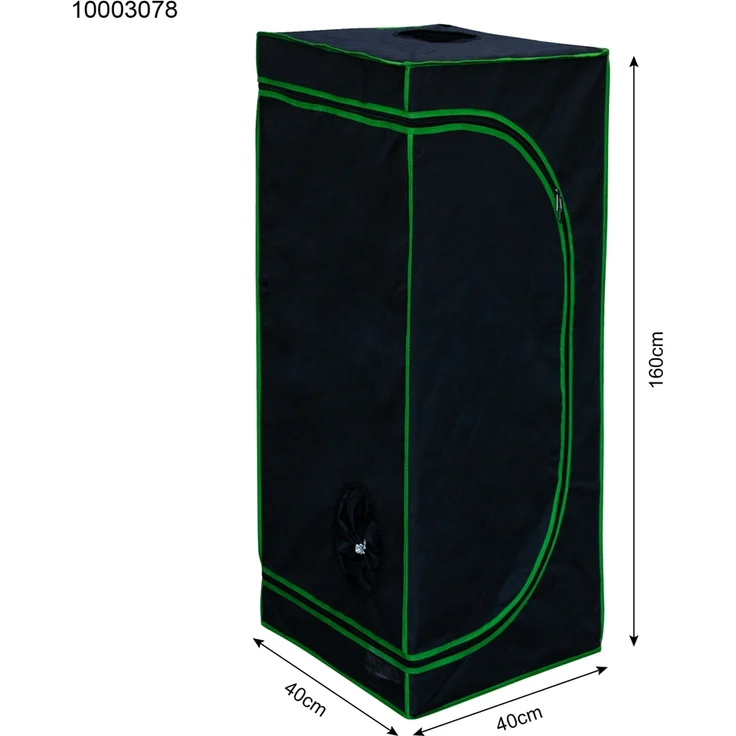 Growbox Gewächshaus Indoor Pflanzenzelt Zuchtzelt Growroom Zuchtschrank Darkroom Zimmergewächshaus Growschrank - 40x40x160 cm – Bild 4
