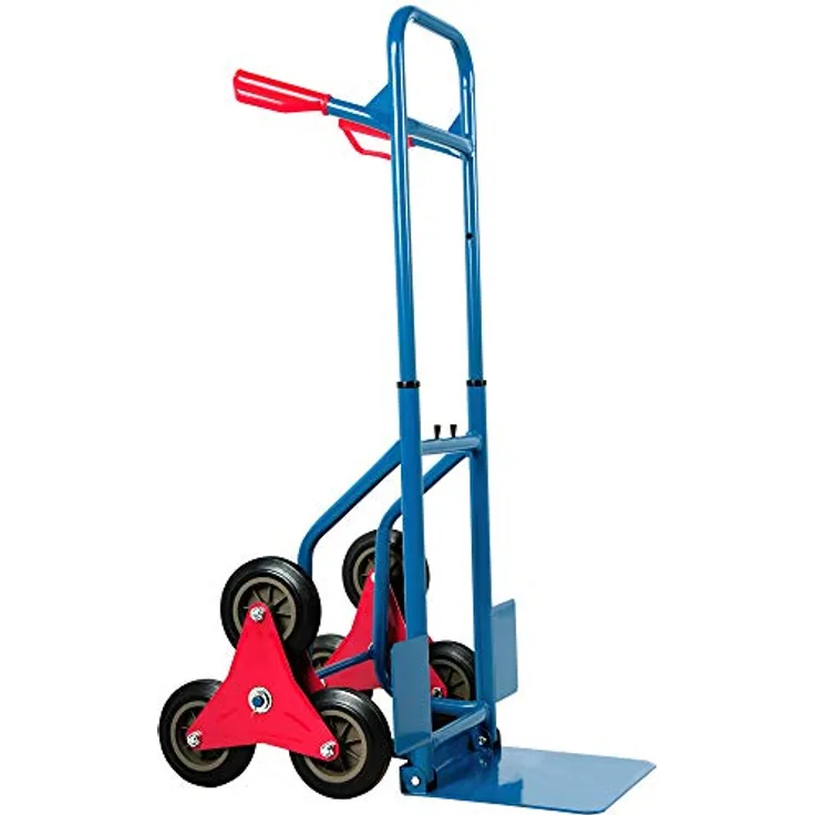 Deuba Treppenkarre klappbar bis 200kg Hartgummireifen Haltegriffe Sackkarre Transportkarre Stapelkarre Wagen