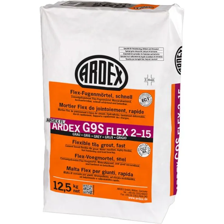 ARDEX G9S Flex-Fugenmörtel 2-15 mm 12,5 kg - grau