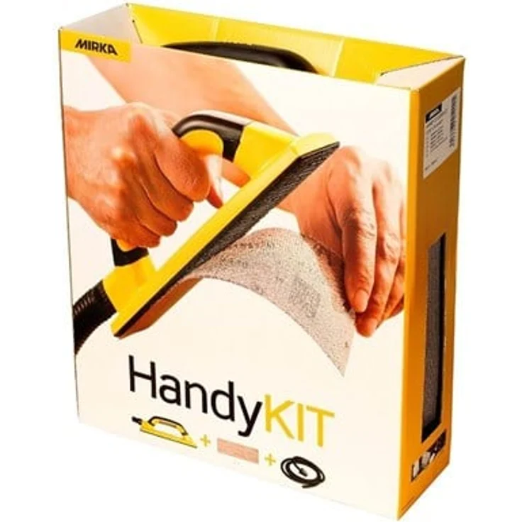 Mirka Handy-Handblock Schleifer Startkit 80x230mm plus 5 Schleiftstreifen & Saugschlauch – Bild 3