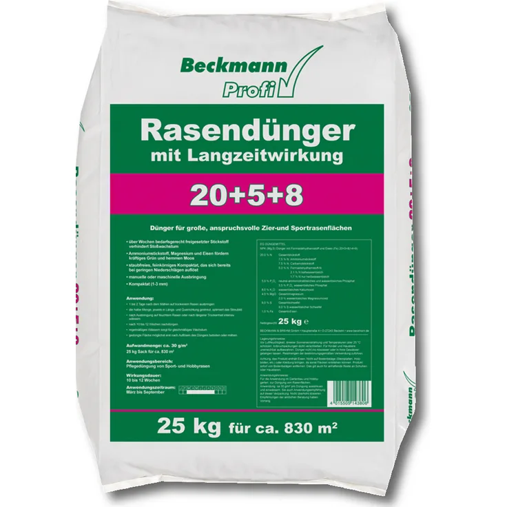 BECKMANN PROFI Rasendünger m. Langzeitwirkung, 25 kg