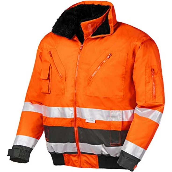 teXXor® Warnschutz-Pilotenjacke VANCOUVER leuchtorange/grau Gr. XL – Bild 1