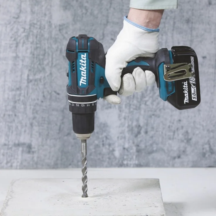 Makita DHP482RFX9 Akku Schlagbohrschrauber Makita 18V,96-tlg. Zubehör-Set,2 Akkus Ladegerät – Bild 4