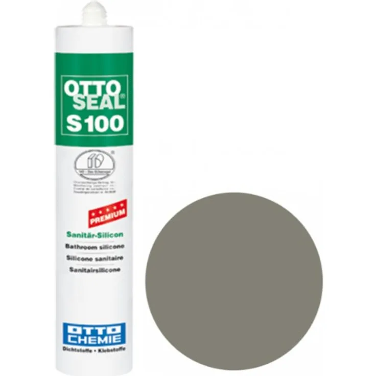 OTTOSEAL  S100 Premium-Sanitär-Silikon/Silicon 300 ml - Betongrau C56