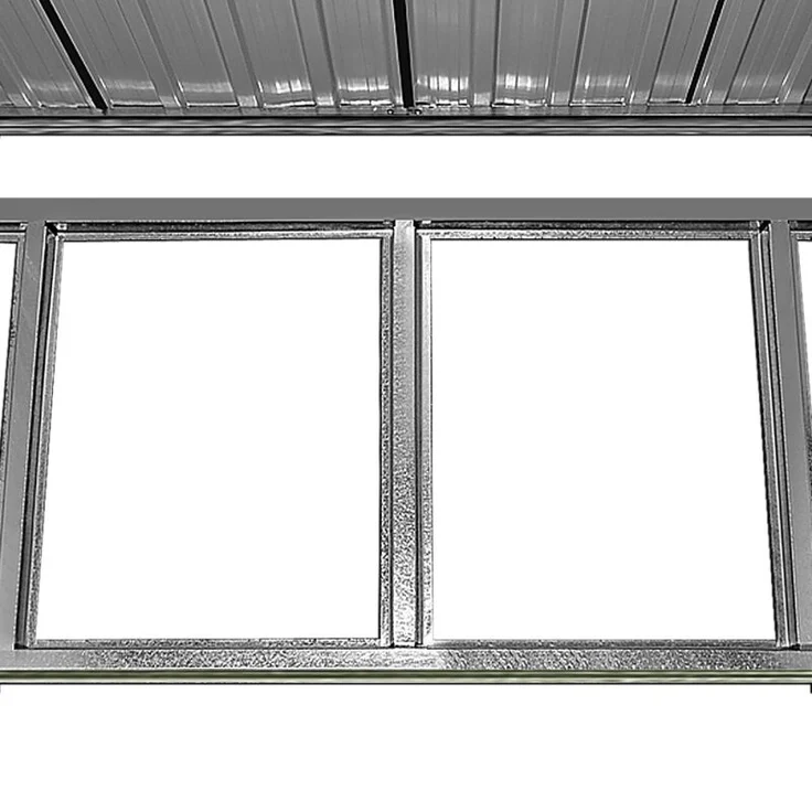 Deuba Gerätehaus Metall verzinkt 3,35m³ Anthrazit – Bild 5