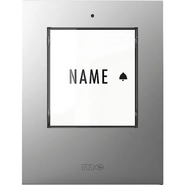 M-e modern-electronics 41302 Funkklingel Sender beleuchtet, mit Namensschild