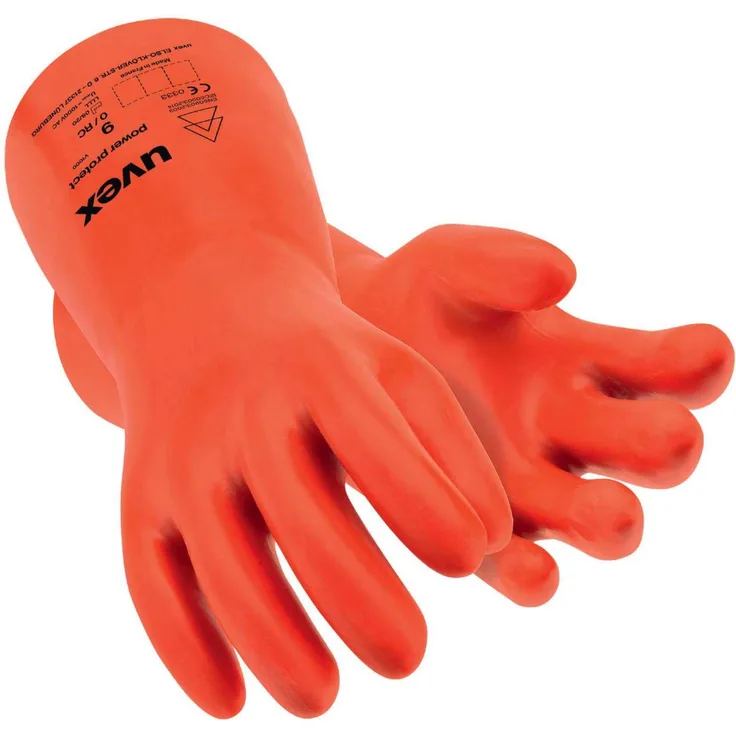 uvex Elektriker-Schutzhandschuh power protect V1000 60840, Elektrohandschuh, Naturlatex, Kälteflexibel Größe:8