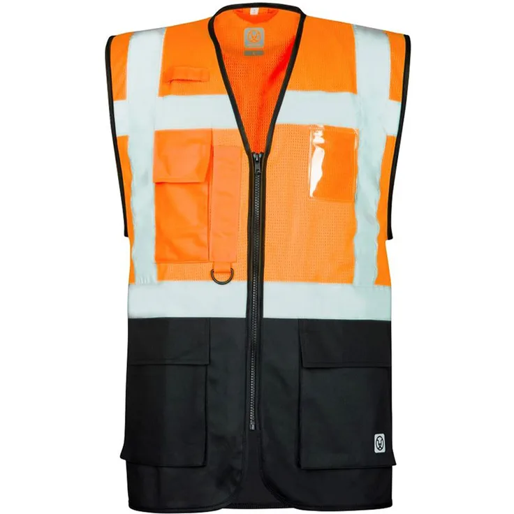 Ardon Safety Warnweste Signal Orange/Schwarz XL