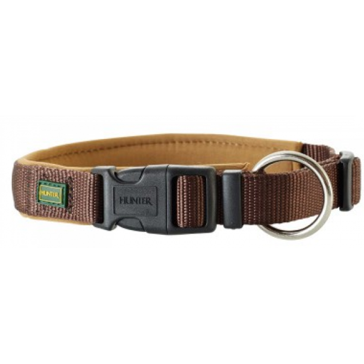 Hunter Hunde-Halsung Neopren Vario Plus braun-karamell M – Bild 1