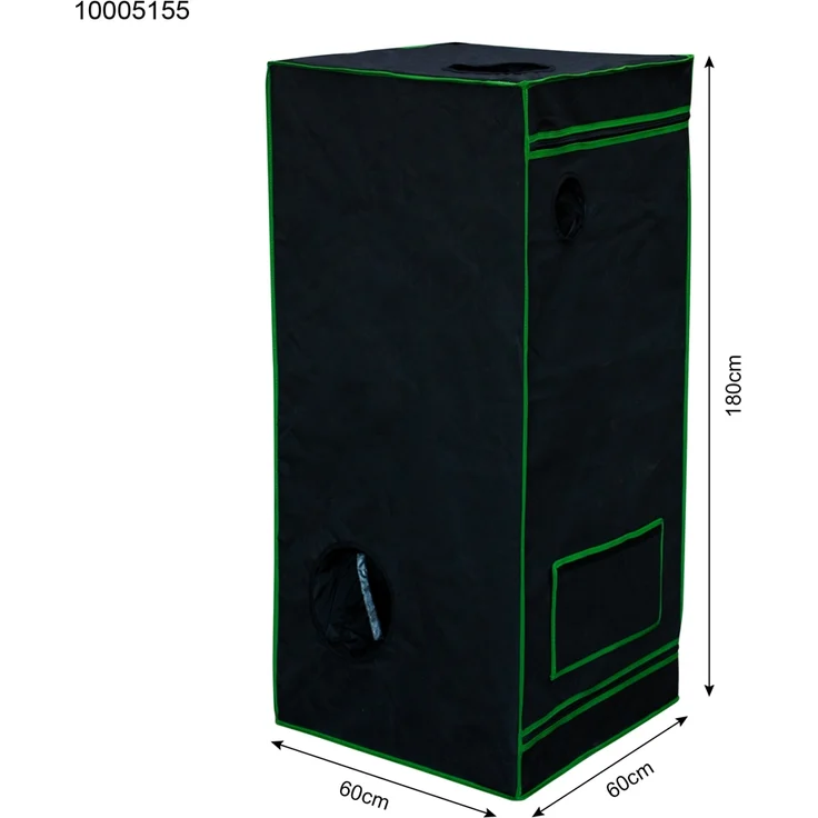 Growbox Gewächshaus Indoor Pflanzenzelt Zuchtzelt Growroom Zuchtschrank Darkroom Zimmergewächshaus Growschrank - 60x60x180 cm – Bild 4