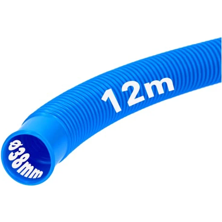 Kalitec Poolschlauch 38mm blau 12m lang Schwimmbadschlauch – Bild 1