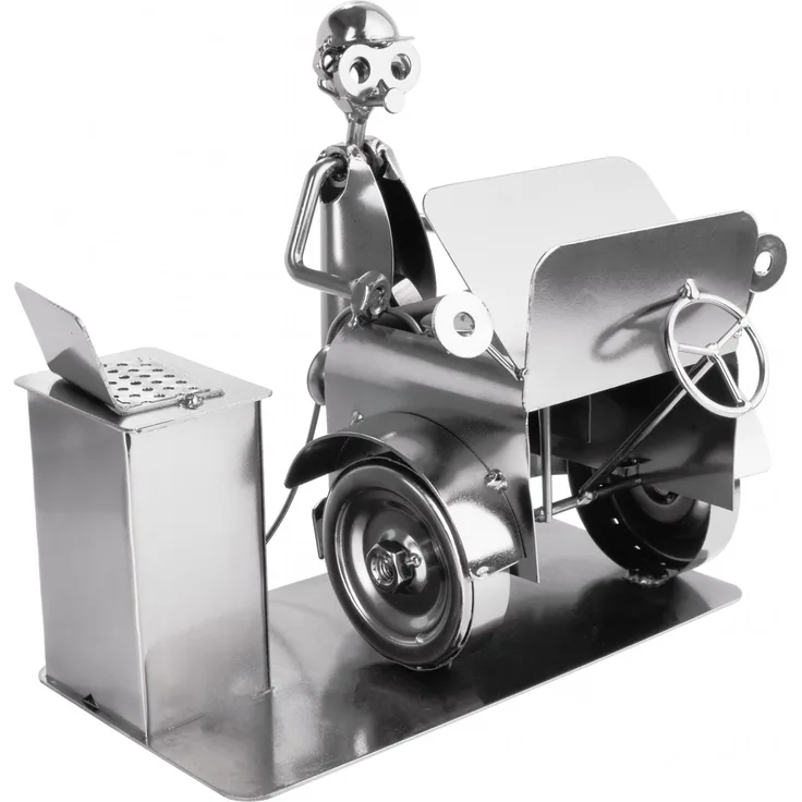 BRUBAKER Schraubenmännchen Automechaniker - Metallfigur Handarbeit - Geschenkidee