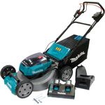 Makita Akku-Rasenmäher DLM532PT2, 36Volt (2x18Volt), blau-schwarz, 2x Li-Ionen