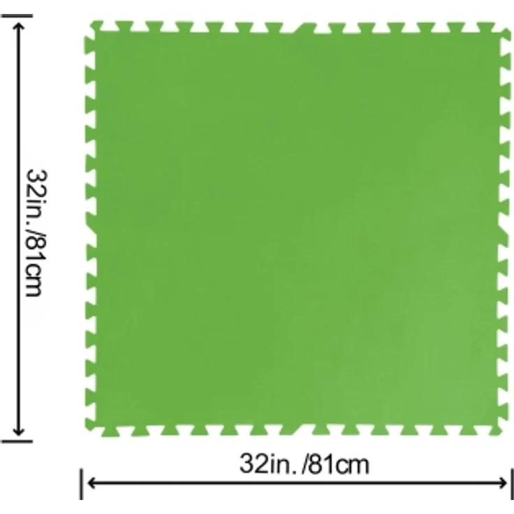 Bestway Flowclear Bodenschutzfliesen Set Bodenplane, grün, 78 x 78 cm – Bild 4