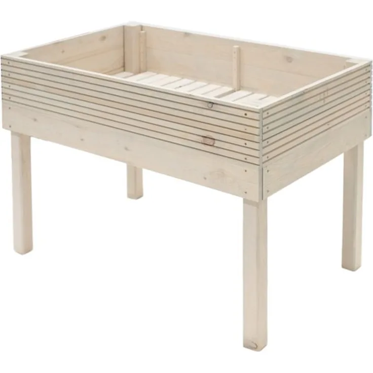 Westmann Hochbeet Kiefernholz hellgrau 75x119x79 cm