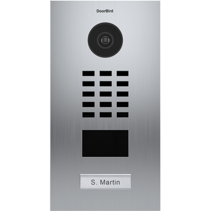 DoorBird D2101V IP-Video-Türsprechanlage LAN Außeneinheit Edelstahl V2A (gebürstet)