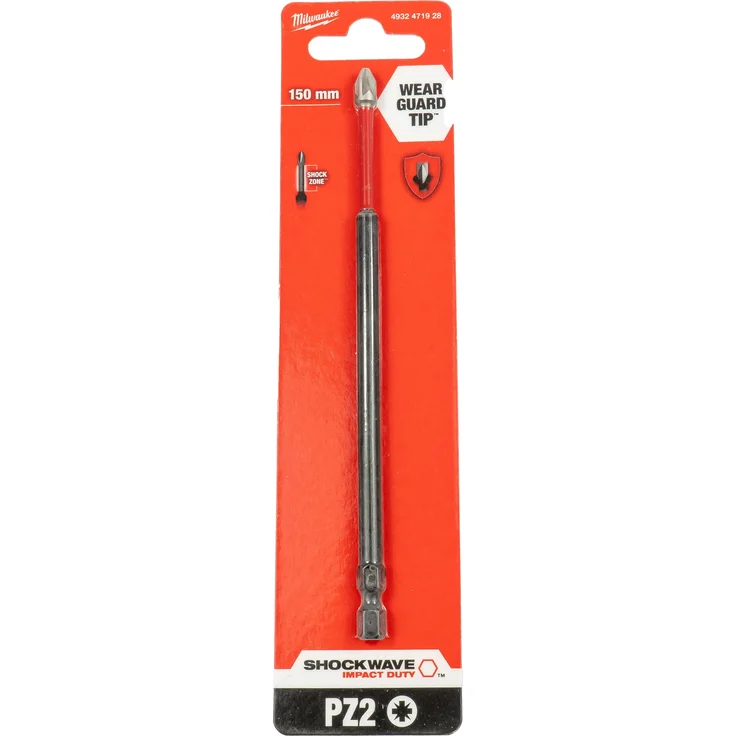 Milwaukee - Bit PZ2 150mm SHOCKWAVE - 4932471928