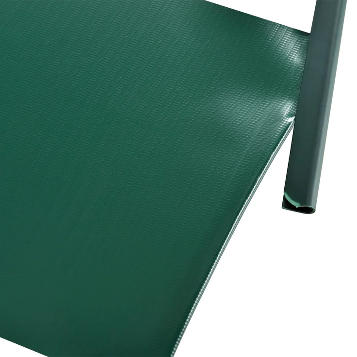 Juskys PVC Sichtschutzstreifen Doppelstabmatten Zaun - 35m x 19 cm - 30 Befestigungsclips - grün - Zaunfolie Sichtschutz Windschutz Garten Gartenzaun – Bild 10