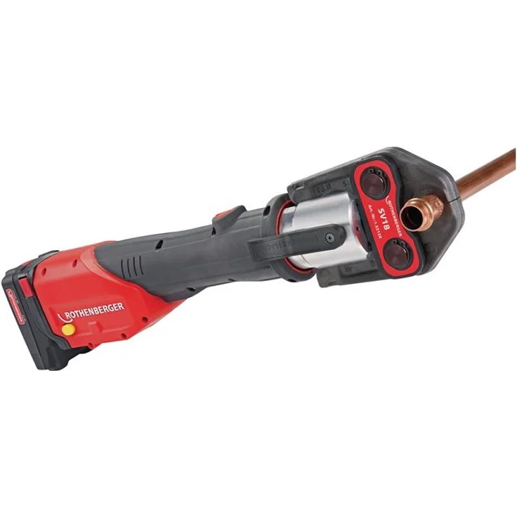 Rothenberger ROMAX 4000 Basic Set Akku Pressmaschine 18V + 1x Akku 4,0Ah + Ladegerät + Koffer ( 1000001840 ) – Bild 3