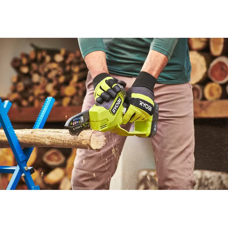 Ryobi Akku-Kettensäge RY18PSX10A-120 18V 2Ah, Akku-Säge, Einhand-Kettensäge 10cm, Brushless Motor, ONE+ – Bild 3