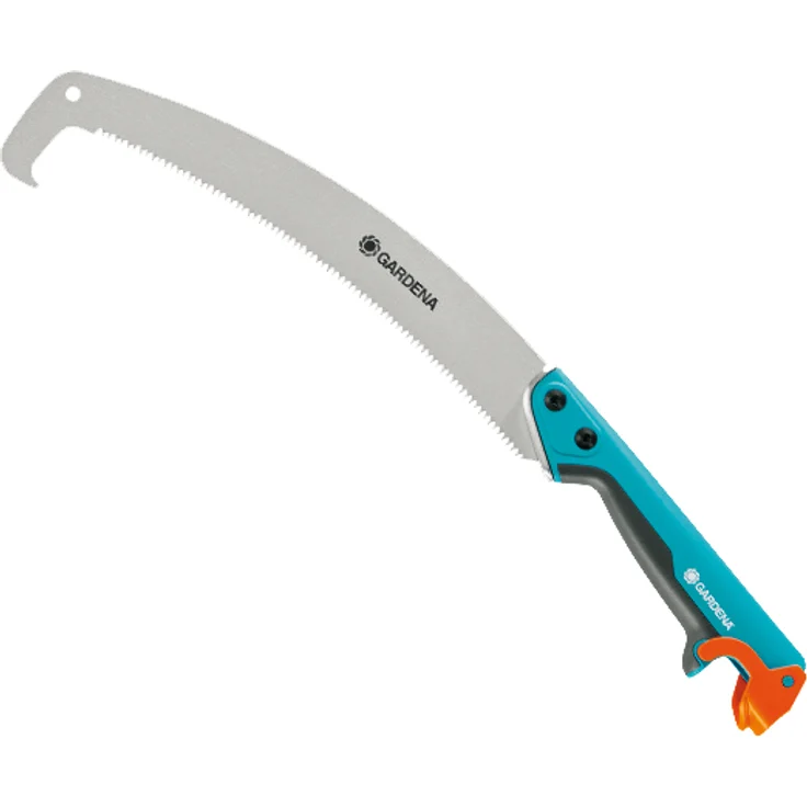 GARDENA combisystem-Gartensäge 300 PP gebogen: Astsäge für optimale Astschnitte, Sägeblattlänge 315 mm, mit Räumhaken, hartverchromt, Abrutschstopp, Präzisionszahnung mit 2-Seiten-Schliff (8738-20) – Bild 2