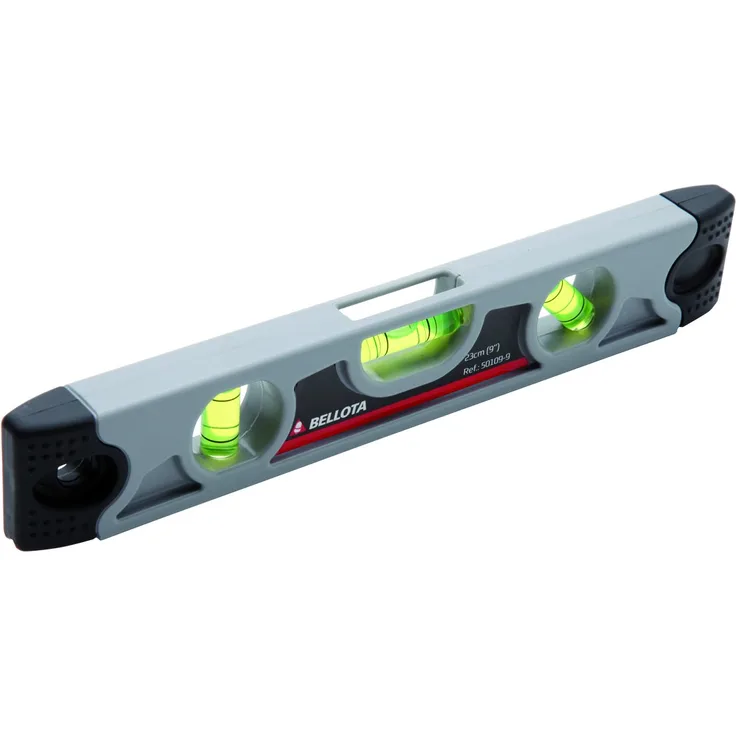 Bellota 50109-9 23 cm lange multifunktionale Wasserwaage Torpedo