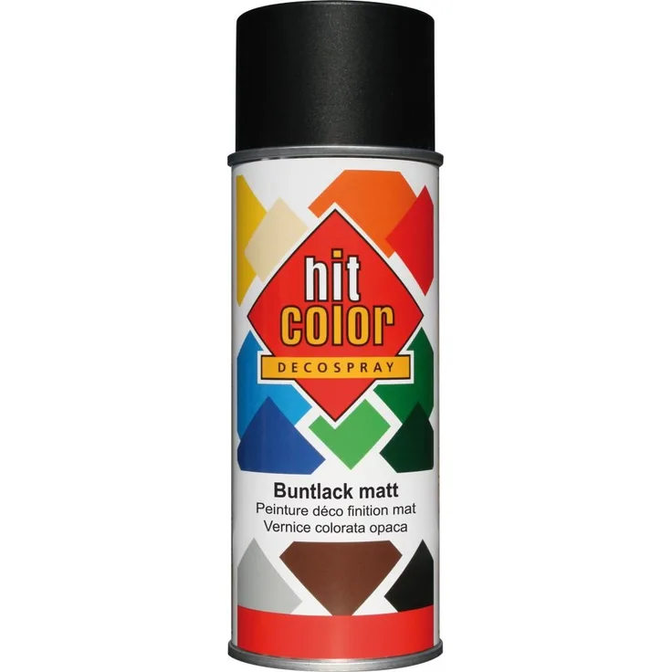 belton Hitcolor Lackspray 400 ml, tiefschwarz, matt, RAL 9005