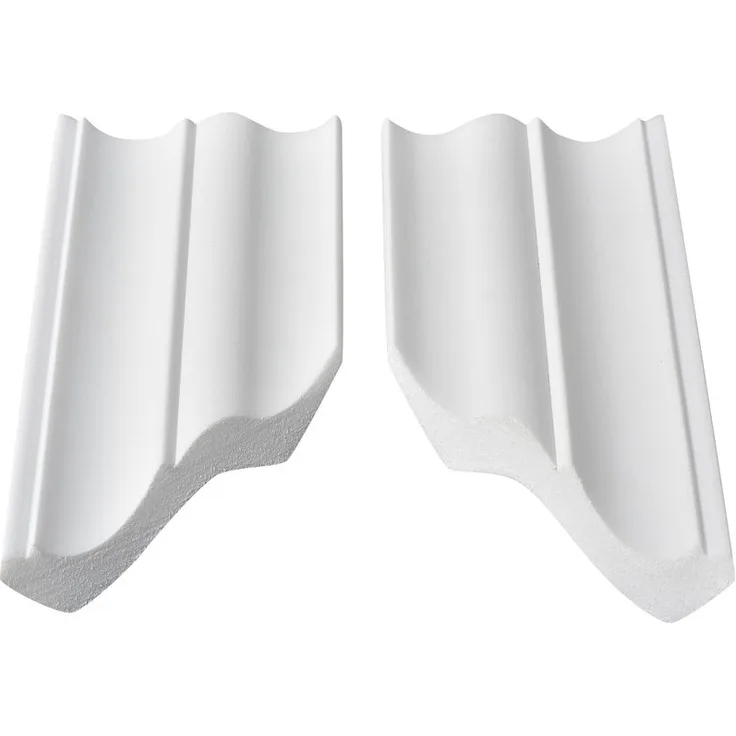 Decosa Zierprofil S110 (Svenja), weiss, 95 x 95 mm, Innenecke - 4 Ecken - 8 Leisten à ca. 20 cm Laenge