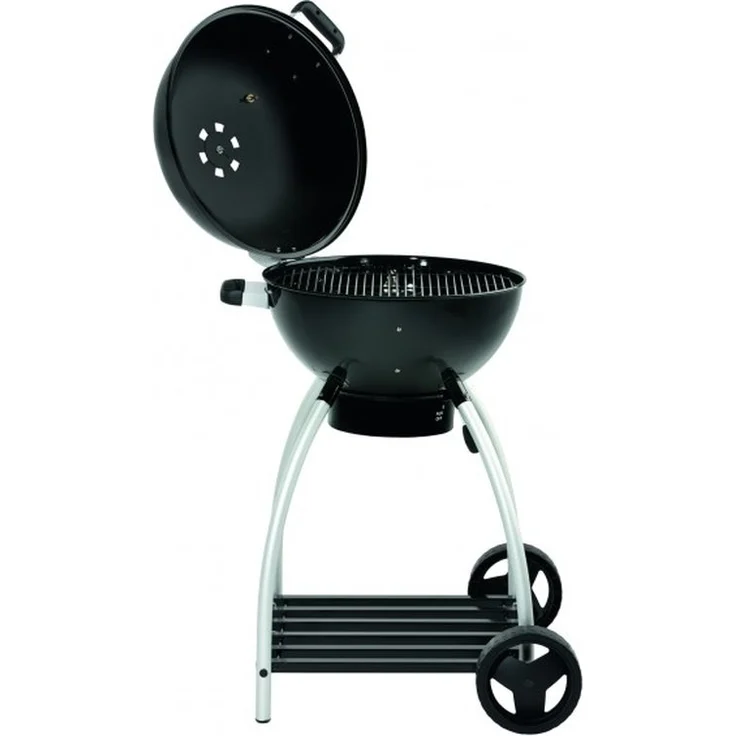RÖSLE Holzkohle-Kugelgrill No.1 Sport F50, Hochwertiger Kohlegrill mit einstellbarer Luftzufuhr, Deckelscharnier, Deckelthermometer, stabiler Ablage, extra großer Grillfläche und Grillraum – Bild 6