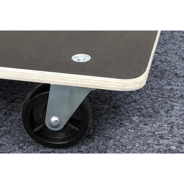 Metafranc Transportroller 590 x 490 mm - 400 kg Tragkraft - Siebdruckplatte - PA-Räder - Möbelroller - Transporthilfe für Umzug - Rollwagen für Möbel-Transport - Kistenroller aus Holz - 822020 – Bild 5