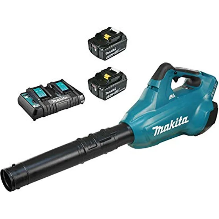 Makita DUB362PT2 Laubbläser 36 V plus 2 Akkus 18 V 5,0 Ah Li-Ion plus Ladegerät DC18RD