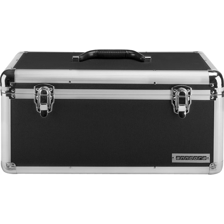 anndora Werkzeugkoffer 28 L Transportbox XL Werkzeugkasten Werkzeugbox - schwarz – Bild 1