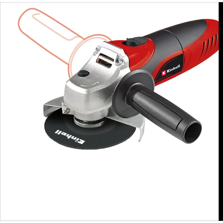 Einhell Winkelschleifer TC-AG 125 (850W, 12.000 1-min Drehzahl, 125mm Scheiben-D, Scheibenschutz, Spindelarretierung, flacher Aluminium-Getriebekopf) – Bild 2