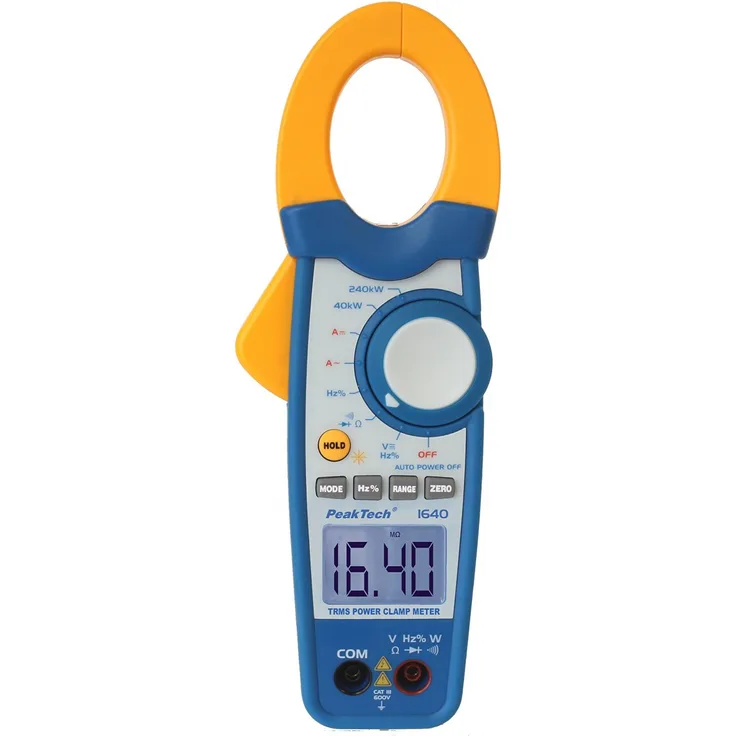 PeakTech 1640 - Leistungs-Zangenmessgeraet digital AC-DC bis 1000 A 240 kW