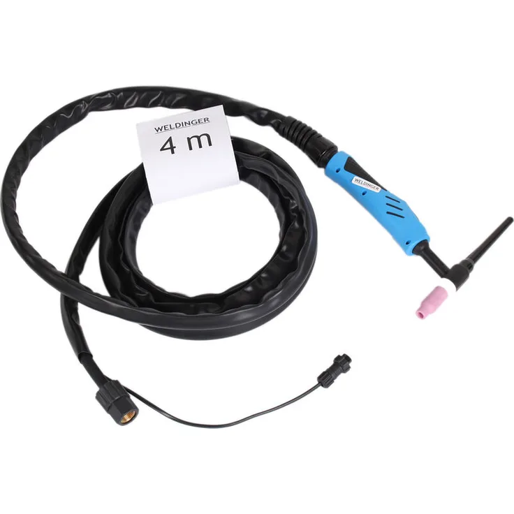 WELDINGER - SRP 26 - 4 m integriert 2-polig WIG-Schlauchpaket HF mit Strombuchse am Gasanschluss SPW5