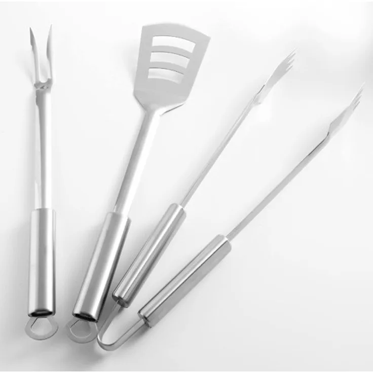 LANDMANN Grillbesteckset Grillwerkzeug, Edelstahl, 3 Stück (13360)
