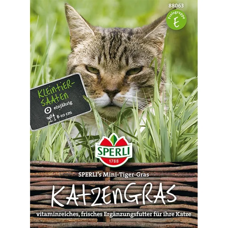 Sperli Katzengras - Mini-Tiger-Gras - Vitaminnahrung aus Kurzkultur