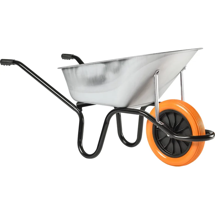 HAEMMERLIN Profi Bauschubkarre Schubkarre Aktiv Bau 95 Vollgummirad 150kg 95l