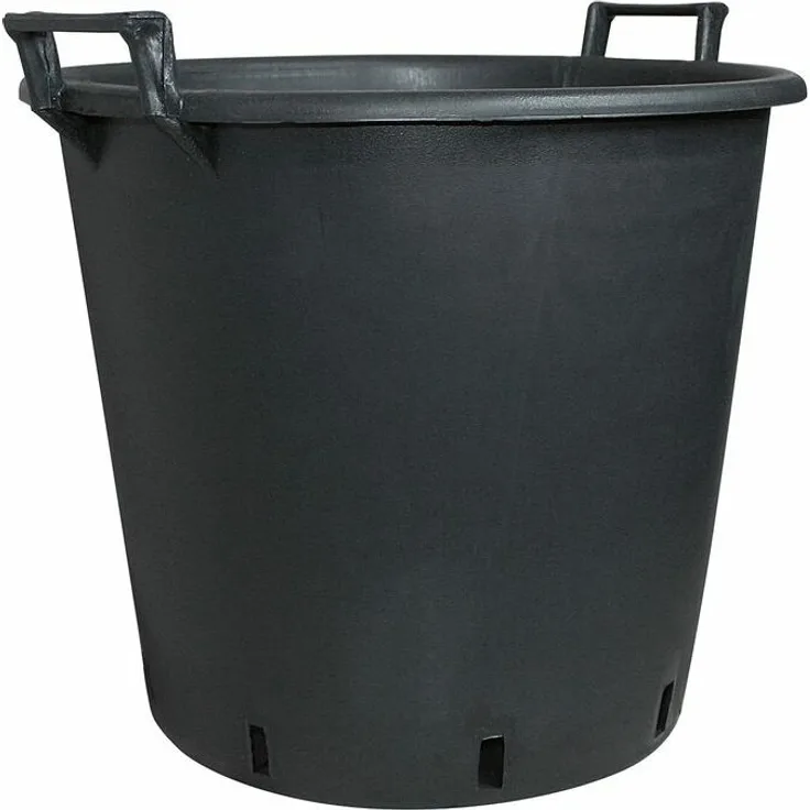 Pflanzcontainer, Polypropylen, mit Griffen, Ablauflöcher. D 50 x H 40 cm