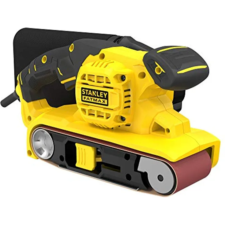 STANLEY FMEW204K-QS Lijadora de Banda 1.010W, 1010 W, 230 V, schwarz, gelb