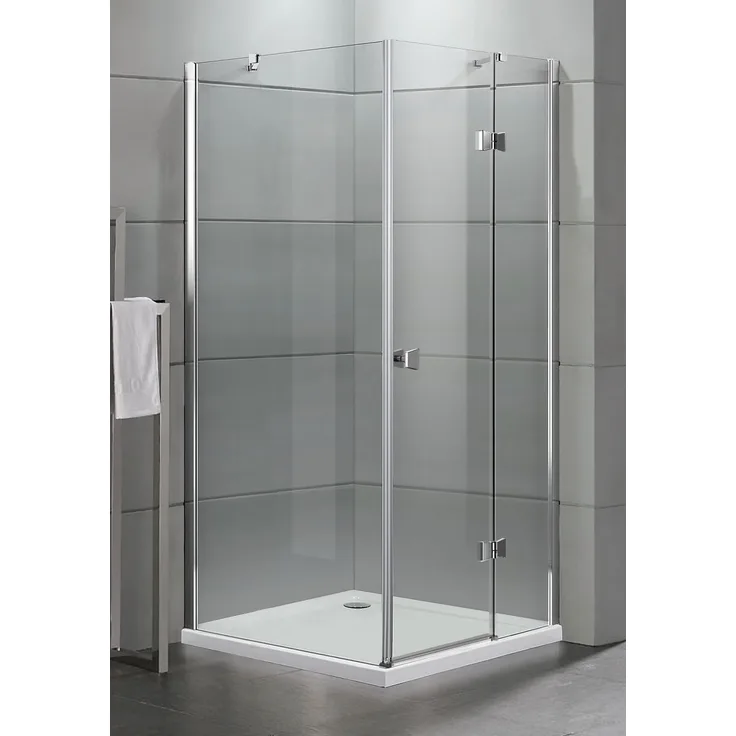 TrendLine Drehtür Easy 6 Open'' ''900 x 900 mm, mit Seitenwand, Einstieg rechts''''