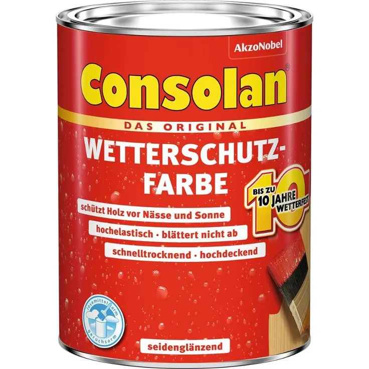 CONSOLAN Wetterschutzfarbe Grau 2,5l - 5083182
