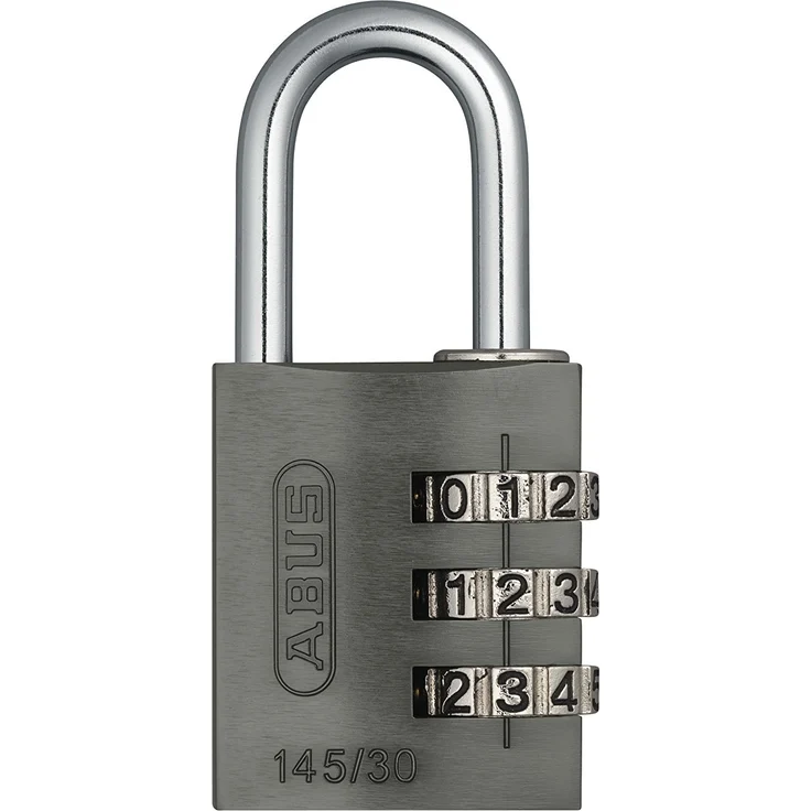 ABUS Aluminium-Zahlenschloss 145-30, titanium, 46622 – Bild 1