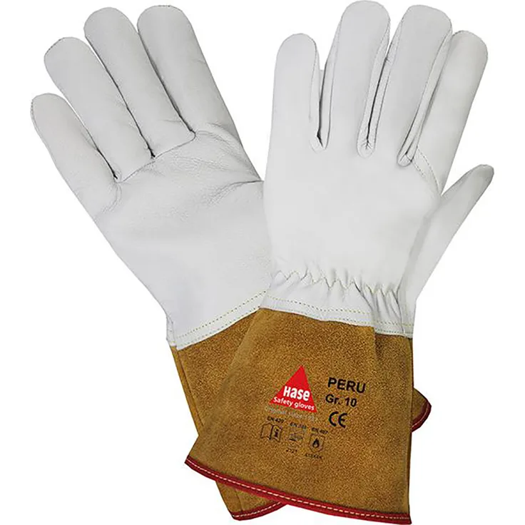 PERU, 5-Fg.-Sicherheitshandschuhe für Schweisser Gr.8-12, CE CAT II, EN420, EN388, EN407 10