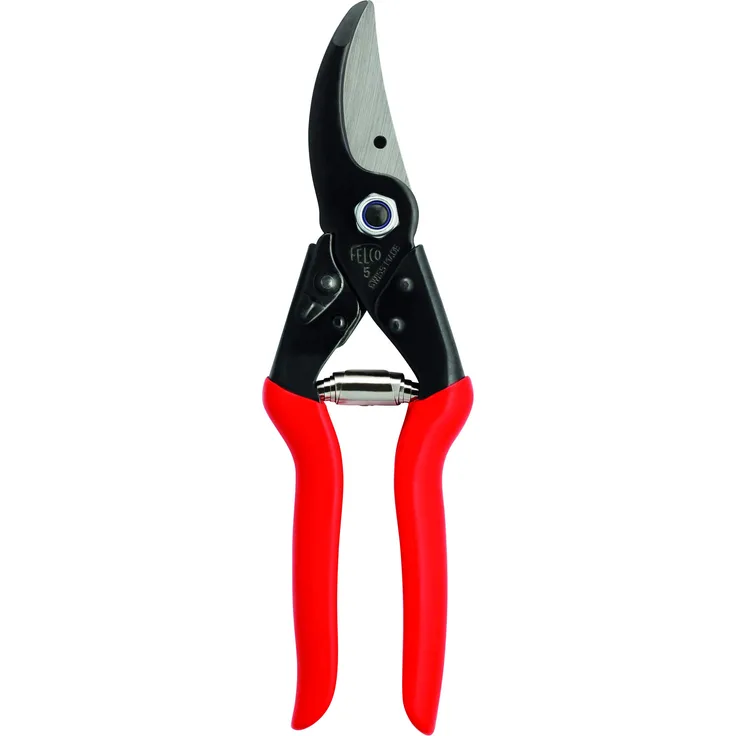 Felco Gartenschere, geschmiedet Nr.5, Rot mittelgroß
